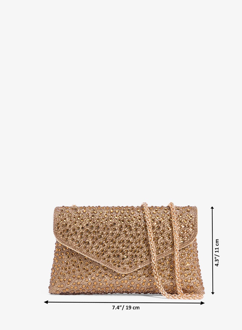 خزانة مخلب ذهبي مزخرف بالخرز الراين - Image 5